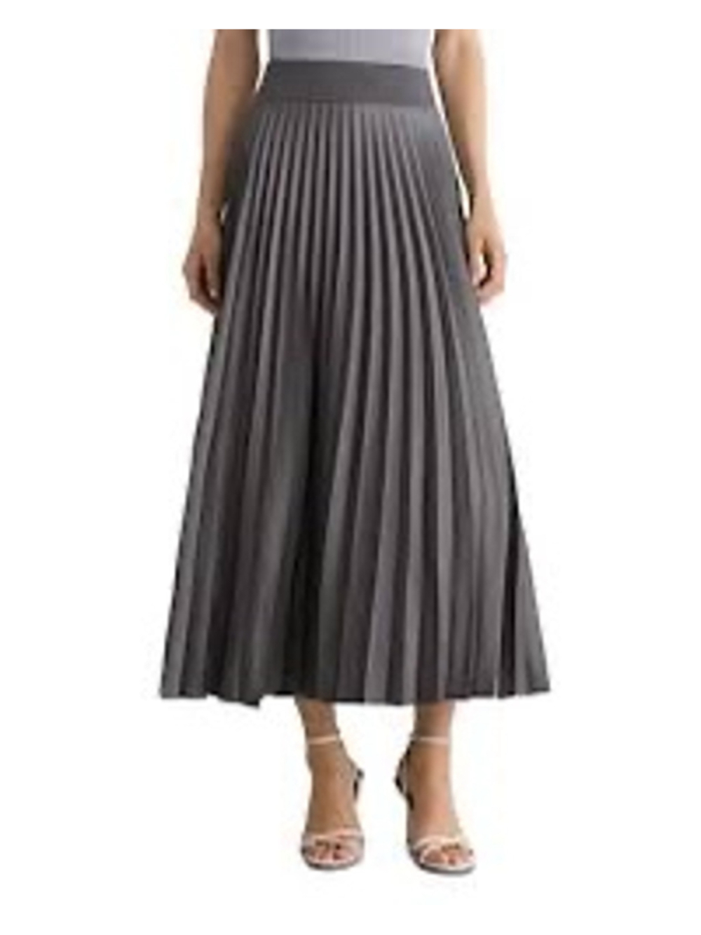 Women's Vince Camuto Pleated Midi Skirt black XXL